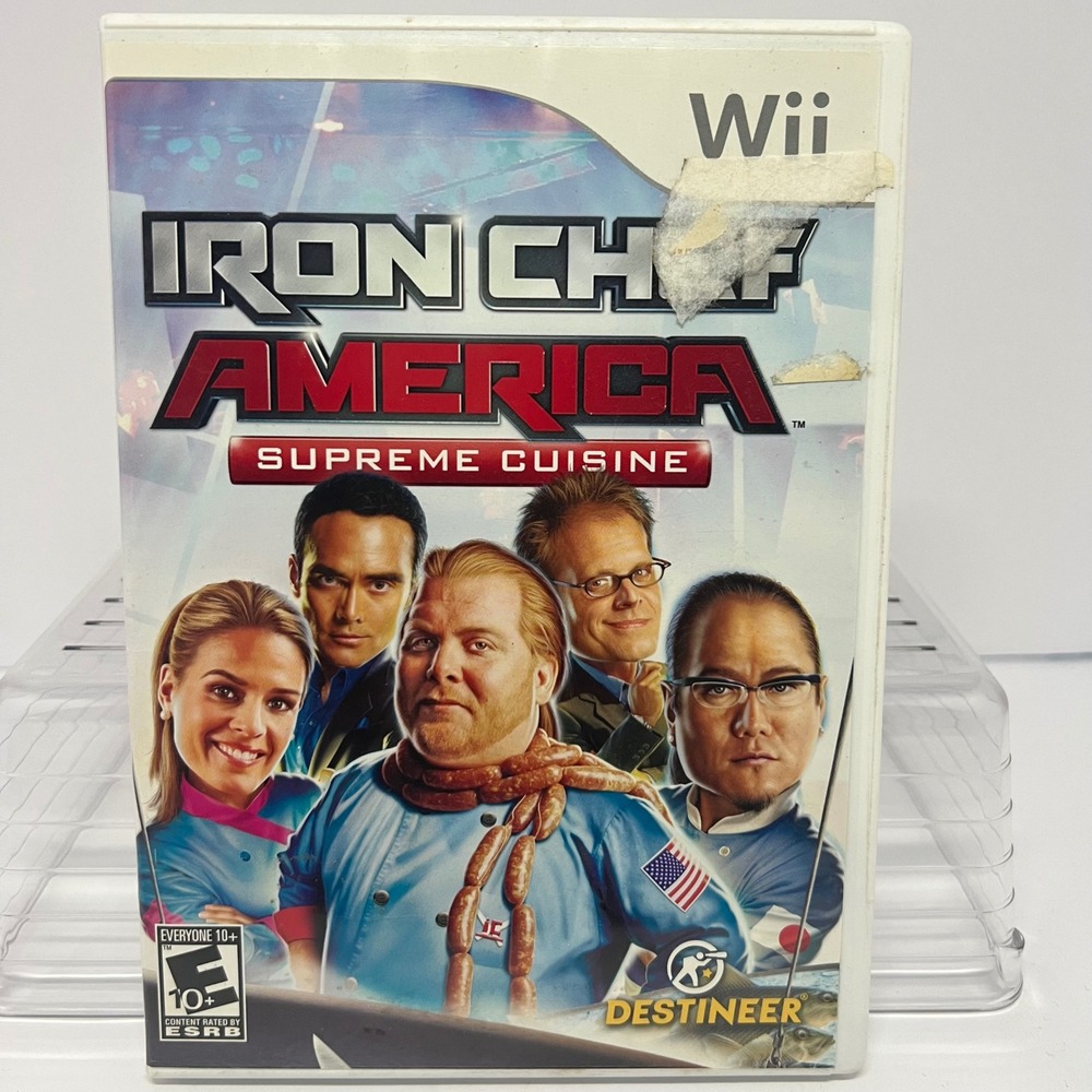 Iron Chef America Supreme Cuisine Nintendo Wii Game No Manual Tested Gaming Cook